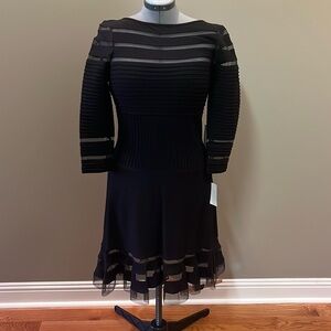 Tadashi Shoji long sleeve cocktail dress